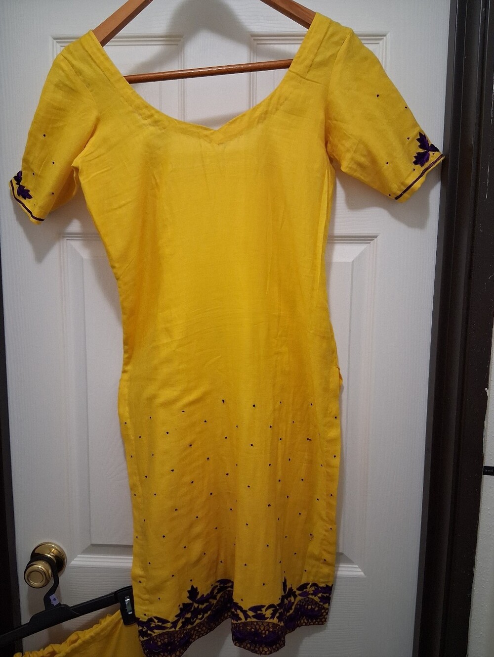 Vibrant Boho Yellow Festival Tunic Dress